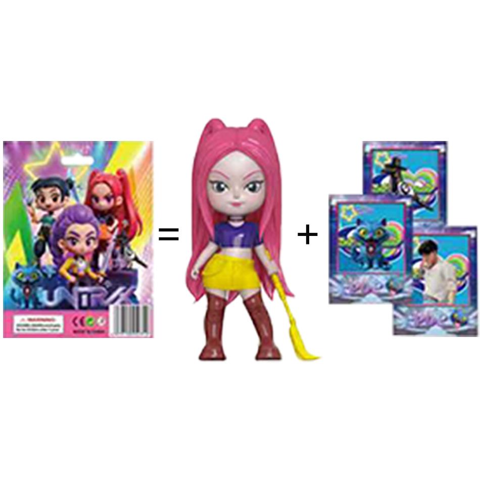 Kpop Dämonenjagd Blind Box Serie Figur Modell Spielzeug Cartoon Gaming Zubehör Schreibtischdekoration Halloween/Weihnachten für Kinder GeschenkK