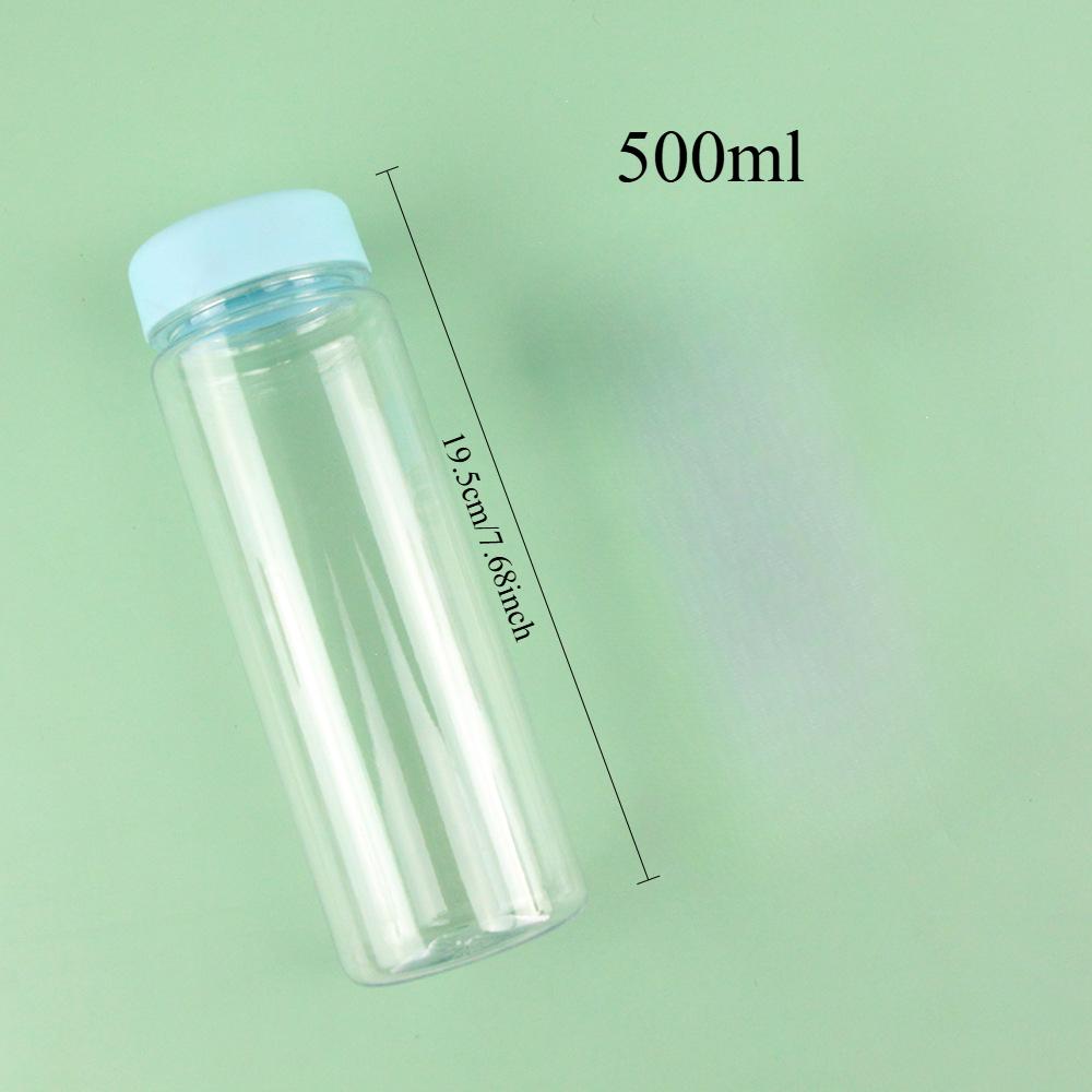 

500ML Transparent Water Bottle, Portable Water Cup with Strap for Outdoor Sports Fitness, Travel Fashion Bottle Water Bottle темно-синього кольору