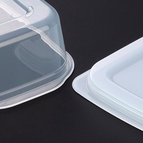 Microwave and Dishwasher Safe Rice and Frozen Rice Containers (Clear) with RC Sticker (rcnp1) - Set of 2