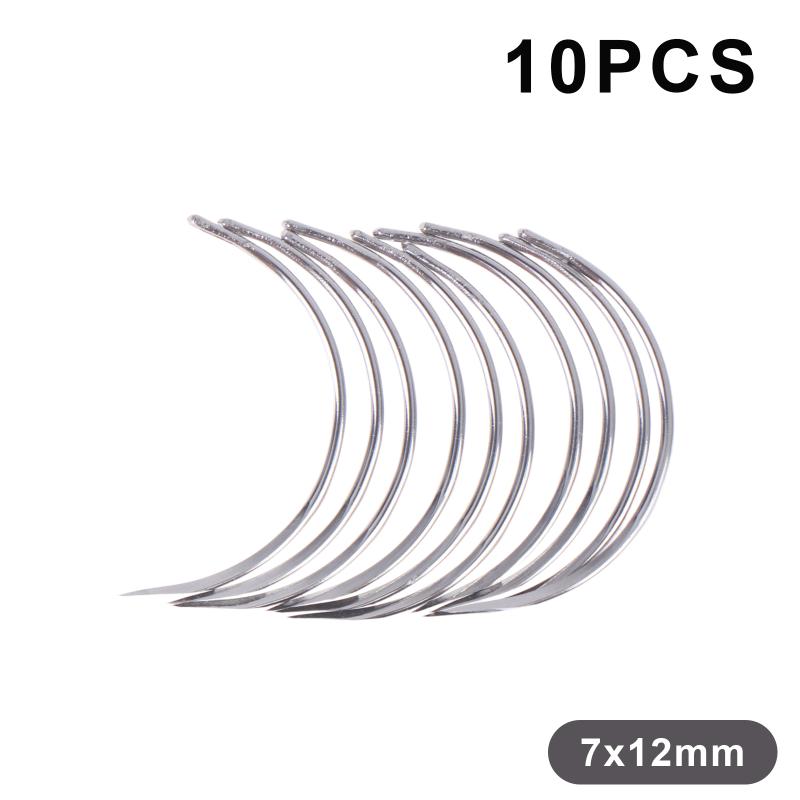 6/10Pcs Suture Surgical Tool Durable Metal 1/2 Corner Medical Needle Double Eyelid Medical Science Diy Accessories