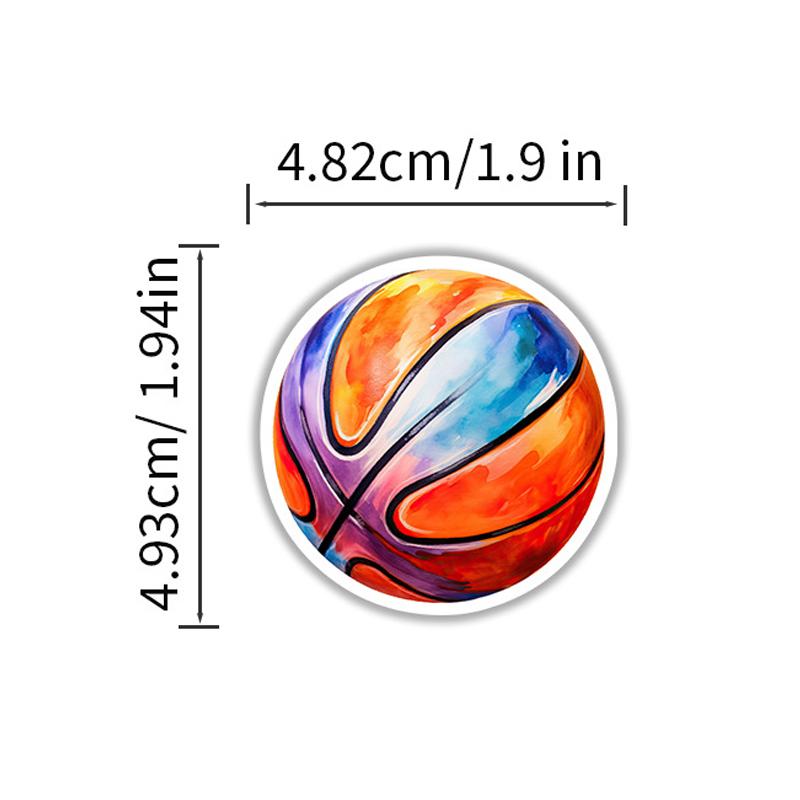 High-Standard 50Pcs Premium-Quality Waterproof Superior-Grade Vinyl Superior-Grade Basketball Sports First-Class Stickers Premium-Quality For