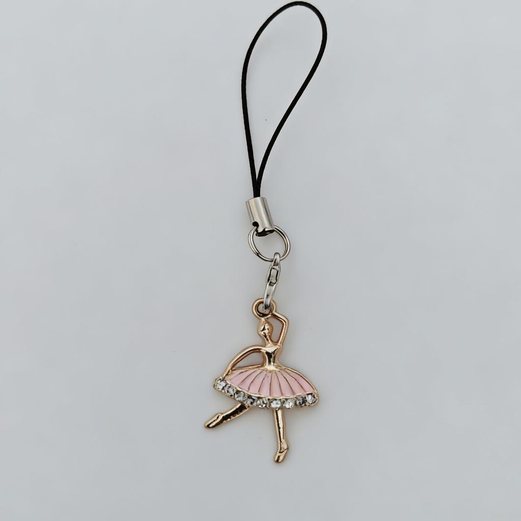 Ballet Girl Phone Lanyard, Stylish Bag Keychain, Suitable for Phones, Cameras, Notebooks and Bags, Is a Perfect Gift for Close Friends