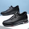 Breathable inner heightening shoes leather shoes invisible 6cm men's leather 8cm hole sports small casual heightening shoes men