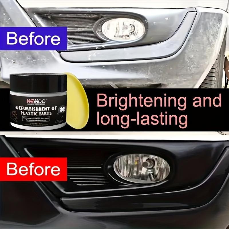 Automotive Plastic Restoration Wax - All-Vehicle Interior & Exterior Panel Renewal Coating Agent, Crystal Clear Finish, Durable
