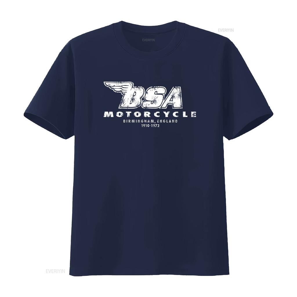 Vintage BSA Motorcycle T Shirt Artwork Cafe Racer Motorcycles Retro Style Birmingham England 1910 1972 Design vintage Washed