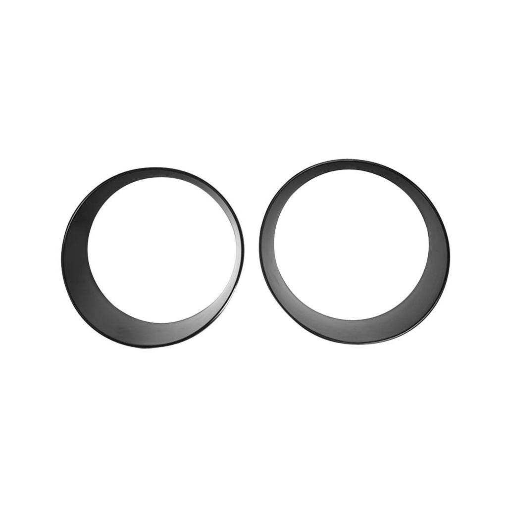 1 Pair Front Headlight Frame Cover Bezels for 2018-2024 Headlamp Garnish Rings Auto Accessory Easy Installation
