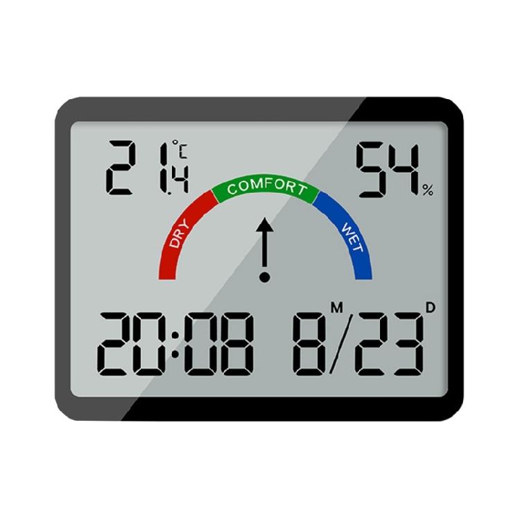 Contemporary Digital Wall Clock Date Temperature Stylish and Functional
