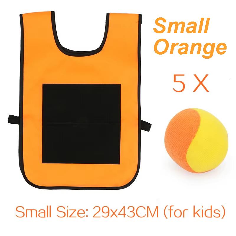 Children'S Outdoor Sports Game Toy Set With Ball Vest Adhesive Throwing Toy Party Interactive Throwing Target Game