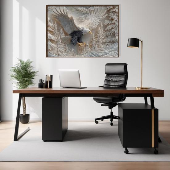 1000Pcs/Set Carved Eagle Jigsaw Puzzle Focus Logic Training Bald Eagle Puzzle Game Educational Difficult Eagle Art Puzzle Toy Home Decoration