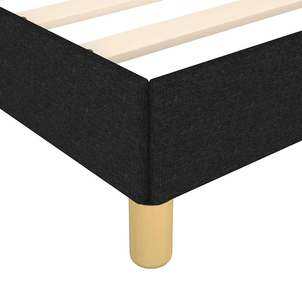 Vidaxl Struttura Letto Senza Materasso Nera 90X190 Cm Tessuto