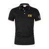 Men's Summer Polo Casual Breathable FBI Polo Shirt