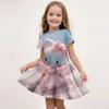 Kawaii Popular Summer Children's Fashion Girl Hello Kitty Dress Cartoon 3d Printed Comfortable Princess Dress for Home Comfort