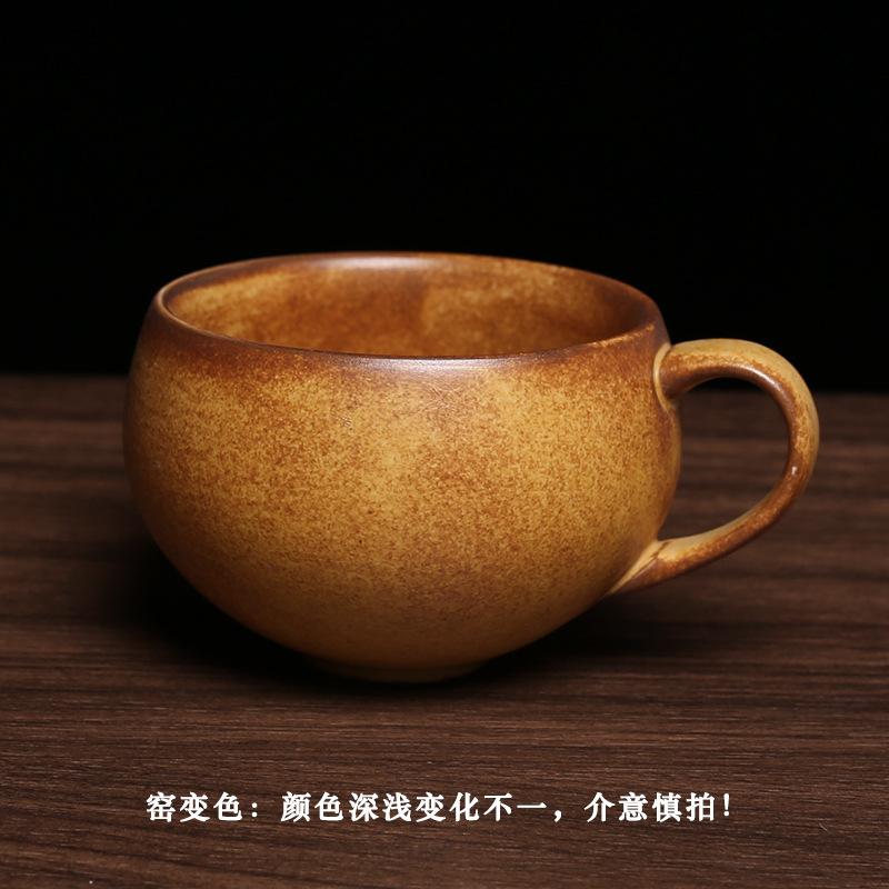 Handmade Rock Mud Mountain Egg Coffee Mug Retro Tea Cup Ceramic Cup 200ml
