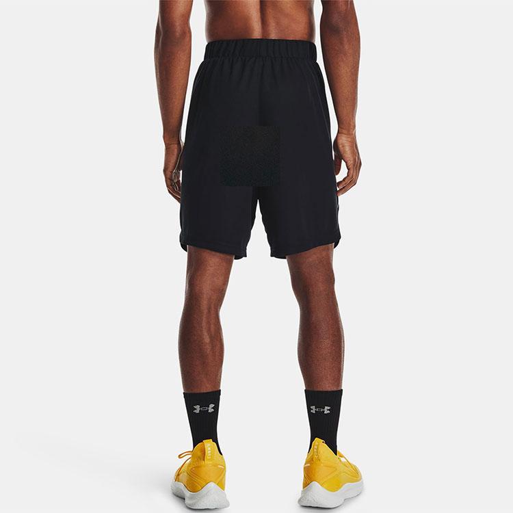 Under Armour Curry 8 Basketball Training Printed Knit Casual Shorts Men shorts Black 1362002-001