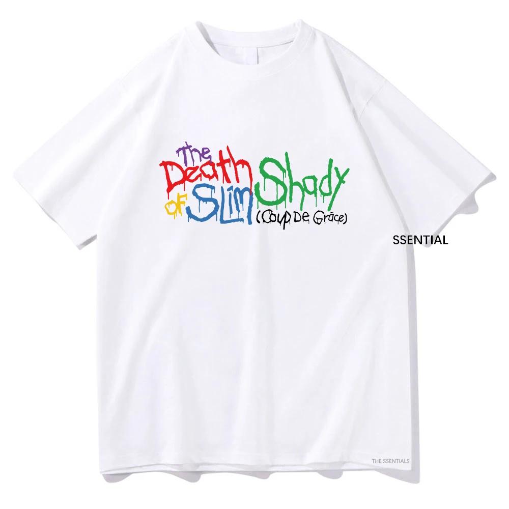 Eminem Neues Album The Death of Slim Shady Renaissance T-Shirt Herren Kleidung Harajuku Sommer Tops Unisex Baumwolle Grafik T-Shirts L