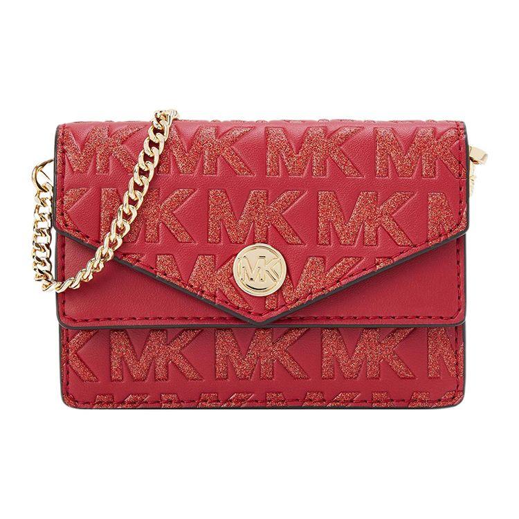 

Michael Kors Classic Monogram Logo Flap Envelope Bag Women Shoulder Bag Red 35H0G1VC1I-646 Basic Set (Bag+Dust Bag)