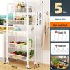 Movable Multi-Layer Kitchen & Bathroom Storage Rack for Fruits & Vegetables