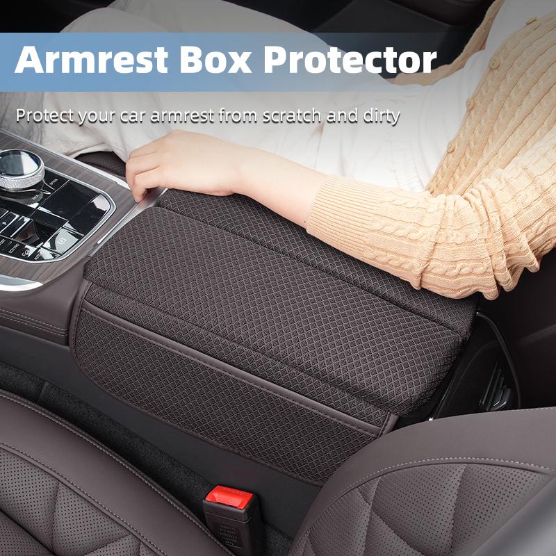 Ice Silk Car Armrest Box Cover Cushion For BMW X5 X6 X7 G05 G06 G07 -2024 Center Console Armrest Protector Pad Accessories