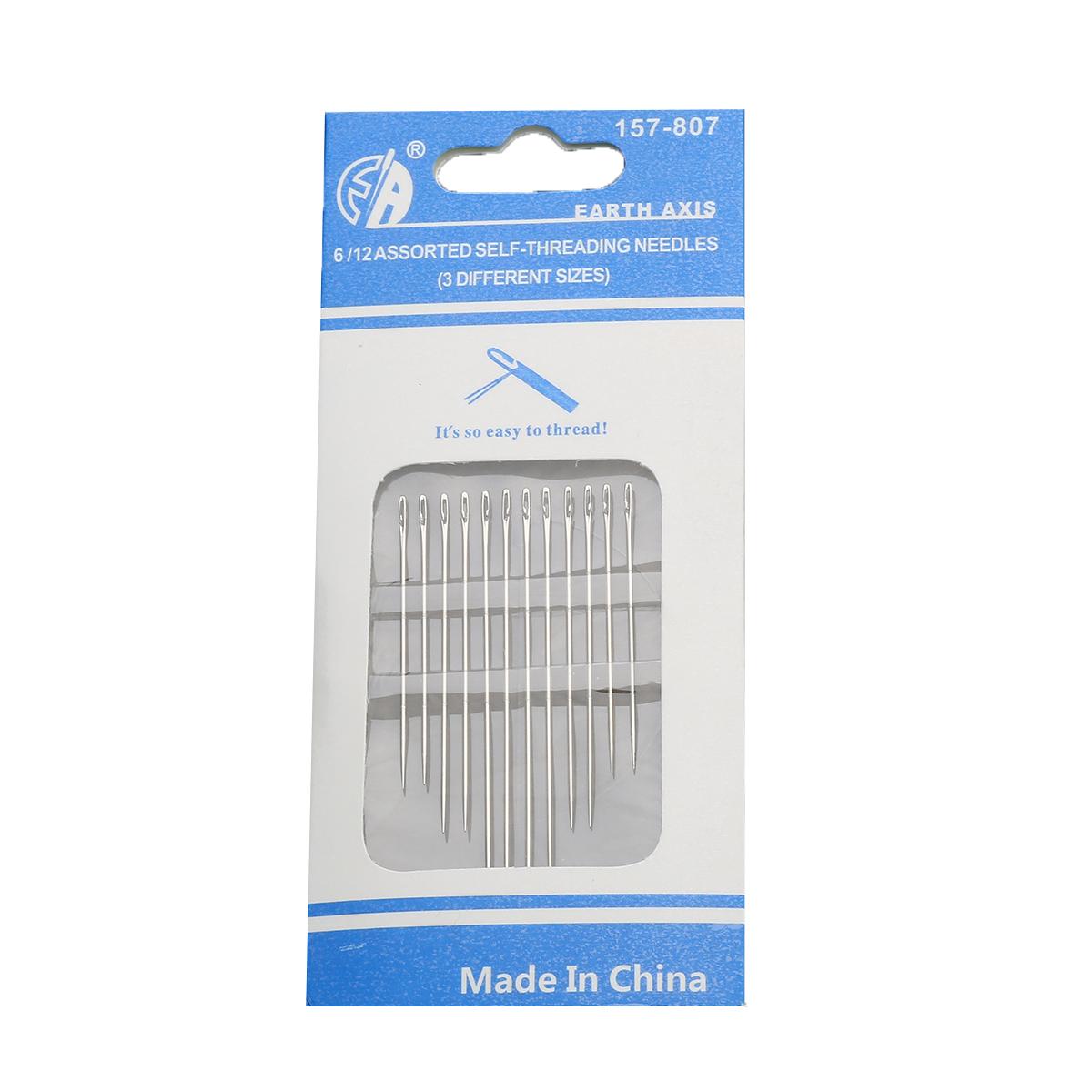 

Несколько размеров швейные иглы из нержавеющей стали с боковым отверстием, иглы для штопки, инструмент для вышивания, аксессуары для домашнего шитья 3.8cm/4.3cm/5cm 12pcs