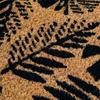 Coconut Fiber Doormat Natural Black Fern Pattern 60x40