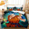 2026 Hot Sale Japanese Anime Dragon Ball Son Goku Bedding Set Quilt Cover Twin Full Bedroom Bed Decor for Teens Best Gifts
