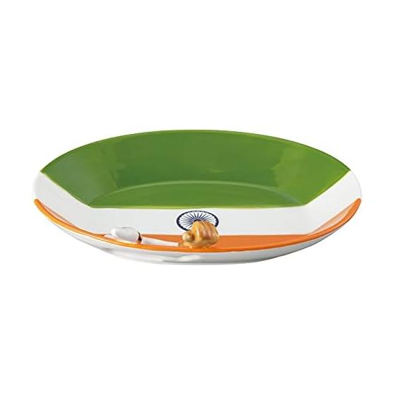 Sunart Funny Dishware, Indian Uncle Curry Plate, Approx. 24x18x6cm, SAN3589, "Indian Uncle" Pop-Up Curry Plate, Perfect for SNS, Everyday Use,