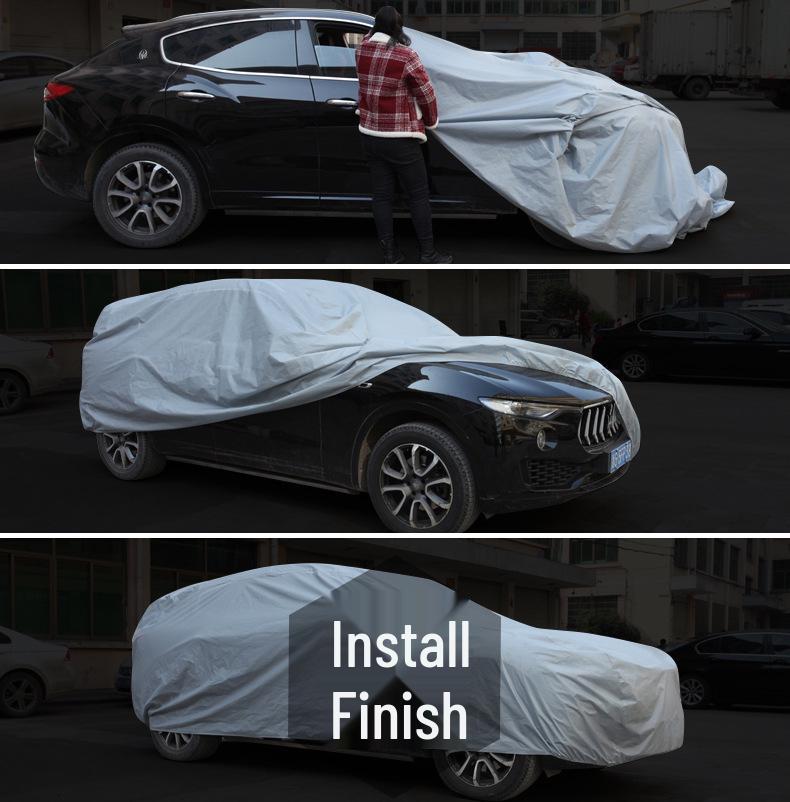 Universal PEVA Car Cover - Sunshade, Rainproof, Waterproof Protection