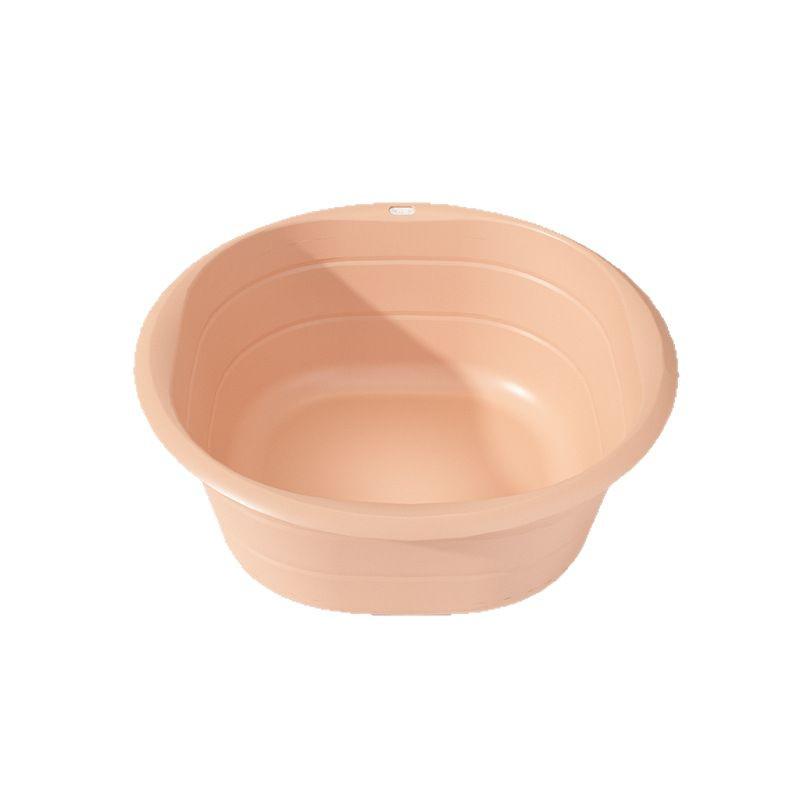 Collapsible Portable Washbasin: Thickened, Telescopic, Solid Color Basin for Laundry and Household Use