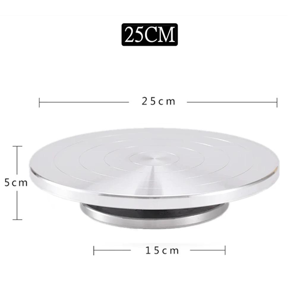 11/15/20/25/30cm Pottery Wheel Aluminum Turntable Clay Tools Double-Sided Cake Pottery Turntable Sculpture Ceramics Cake Stand