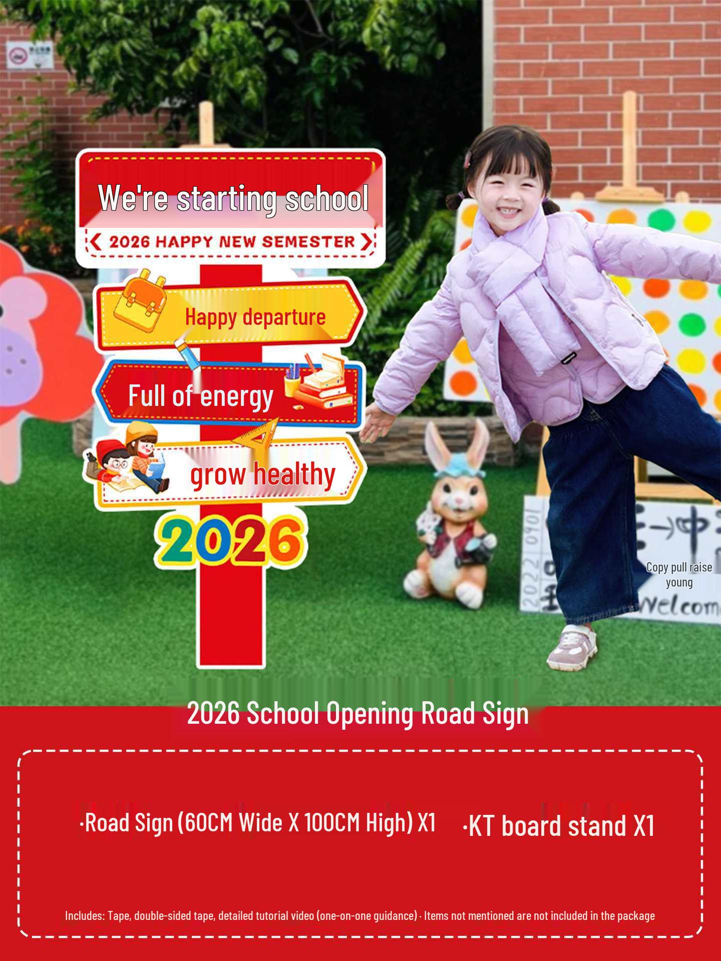 Year of the Horse Classroom Decor: Large Photo Frame for Kindergarten New Year Default Items