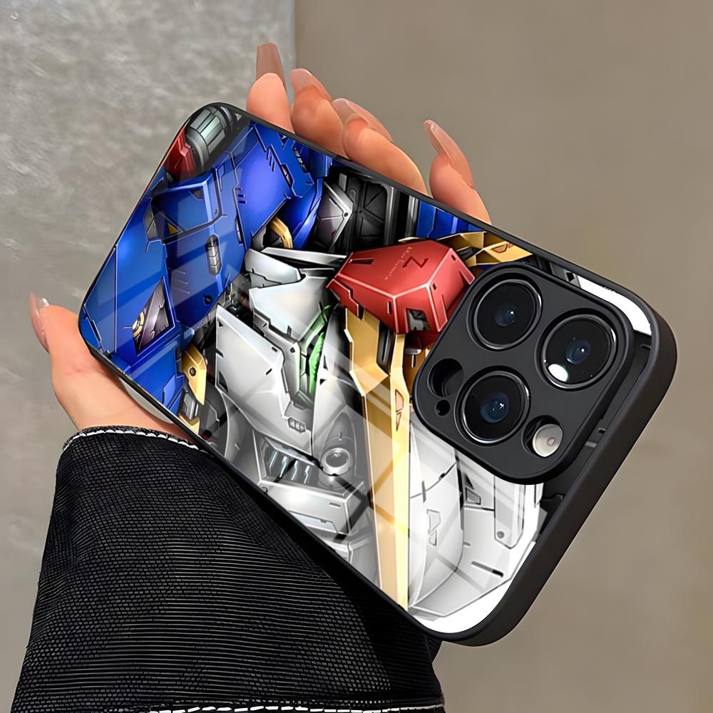 G-Gundam Phone Case For IPhone 17 Pro Max 16 15 14 Pro Max 13 11 X Xs Xr 8 7Plus Glass Cover