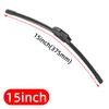 J/U Hook Universal Generic Front Wiper Blade Rubber 13" to 28" Car Windshield Windscreen Auto Accessories
