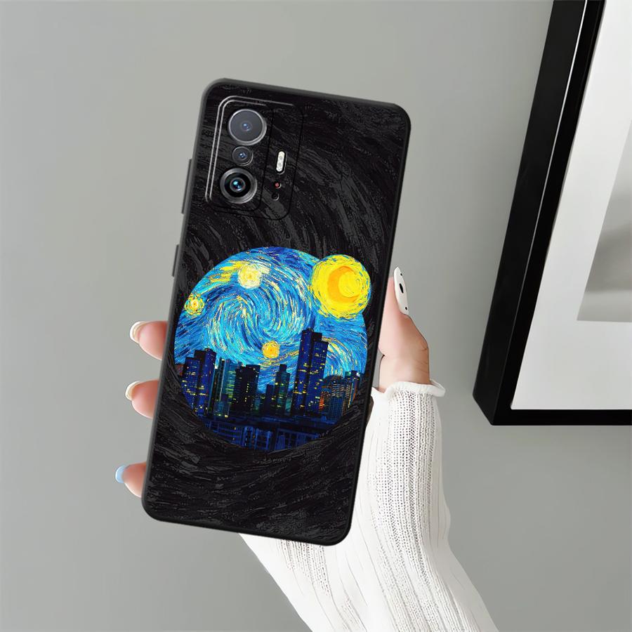Kreative Stadtmuster Hülle für Xiaomi Mi 13 Lite 11T 14 12T Pro 12X 10T 11 12 Funda Handyhülle