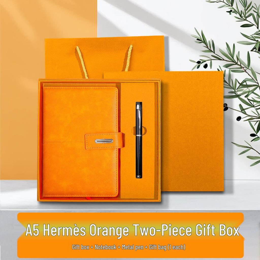 Buckle Business A5 PU Leather Notebook Gift Set with Customizable Logo
