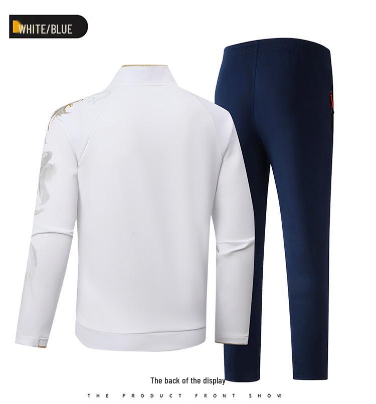 New Autumn Chinese Team Tracksuit with Printed Casual Sportswear