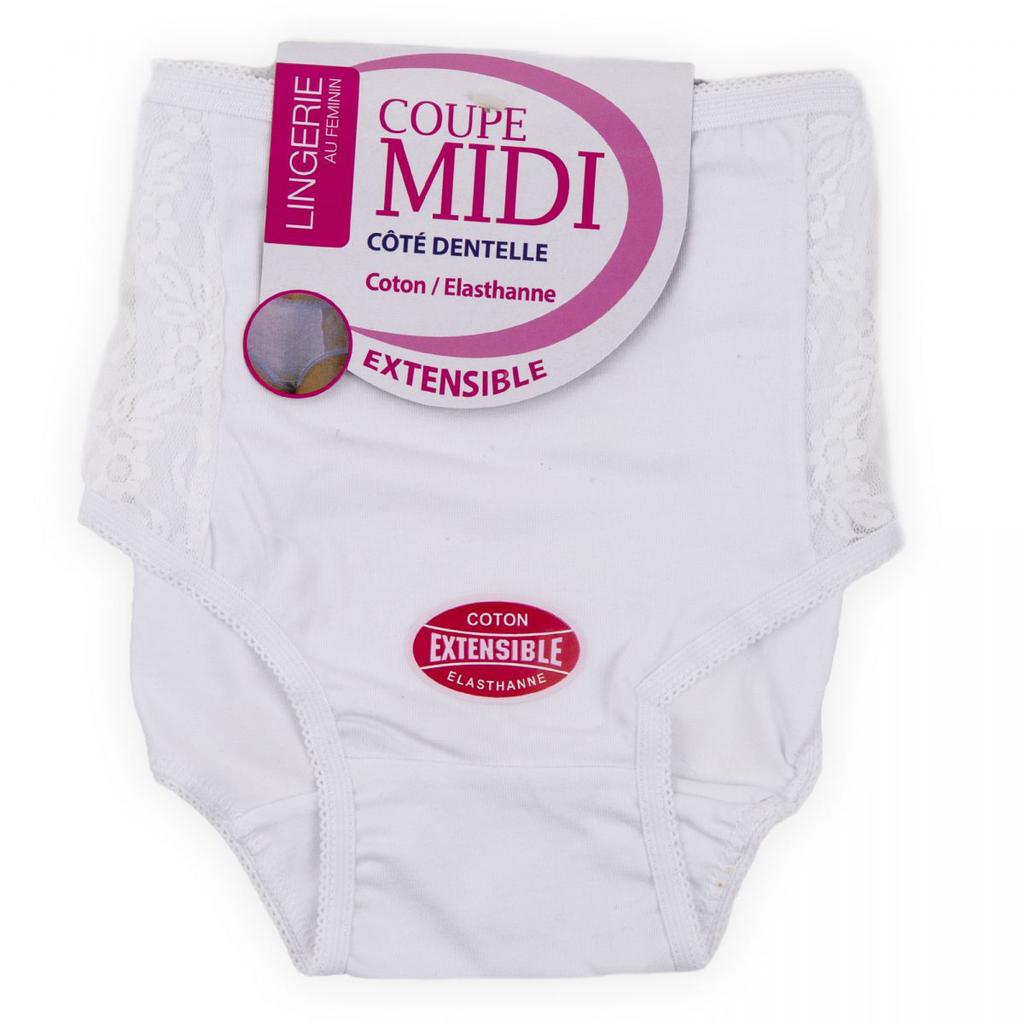 White Panties Lace Lateral Cotton Elastane Woman AZERTEX-buy at a low