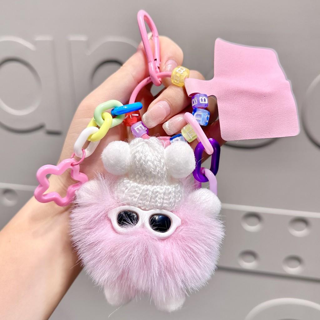 

Plush Cartoon Delightful Coal Key Holder Cute Accessories For Gifts Collectibles And розовый