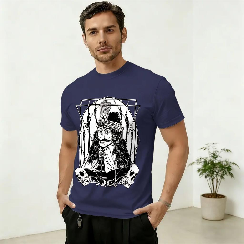 Vlad III Dracula The Impaler T Shirt Summer Hip Hop TShirts Unisex Cotton ONeck Plus Size Top Tees ShortSleeved Vintage Tops