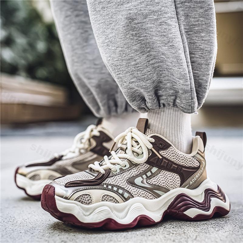 High-quality Summer Men's Casual Sneakers 2025 New Comfortable Outdoor Sport Running Shoes Fashion Lace-up Male Walking Shoes