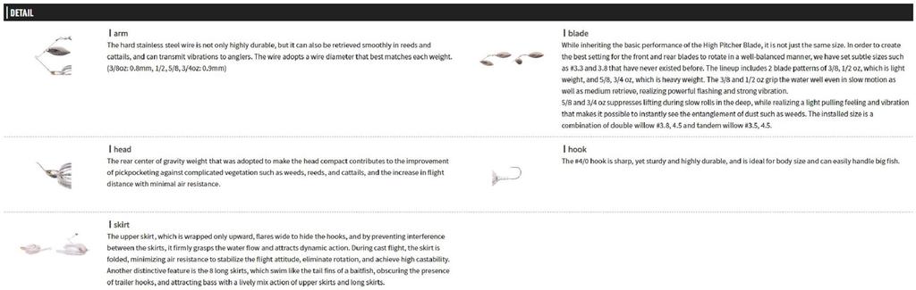 OSP Spinner Bait High Pitcher Max TW 1/2 Oz S-05 (0874)