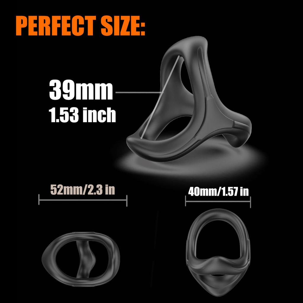 Silicone Semen Lock Ring Male Penis Ring Reusable Delay Ejaculation Lasting Scrotum Lock Ring Sex Toys for Men Adult Products