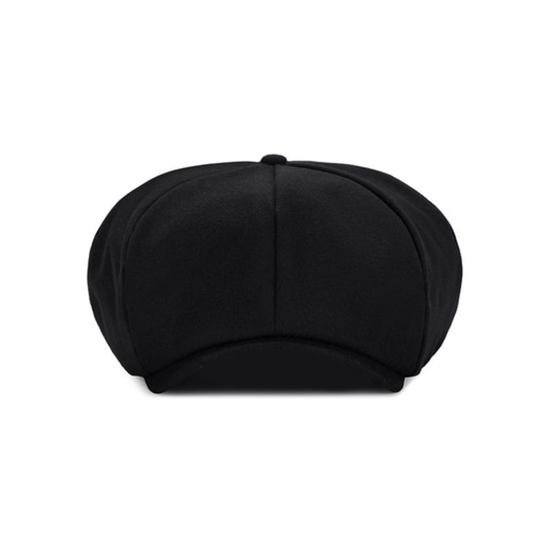 VARZAR Logo Easy Fit Newsboy Cap Black