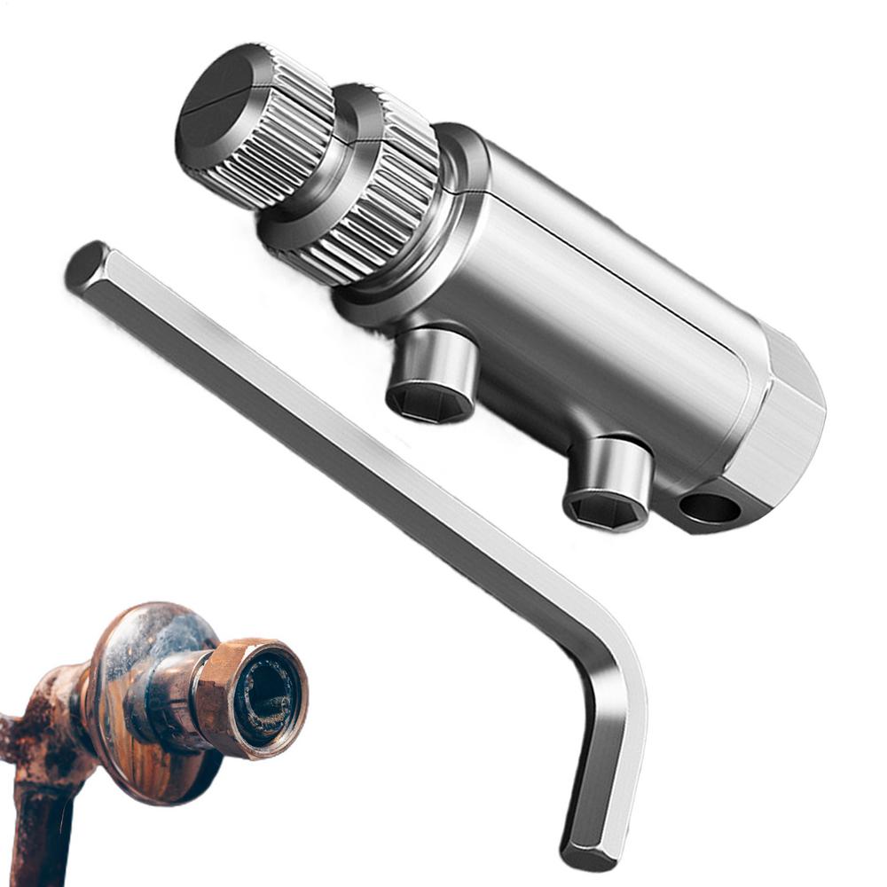 Broken Pipe Thread Extractor Tool Damaged Pipe Valve Thread Remover Broken Faucet Screw Hardware Extraction Supplies For