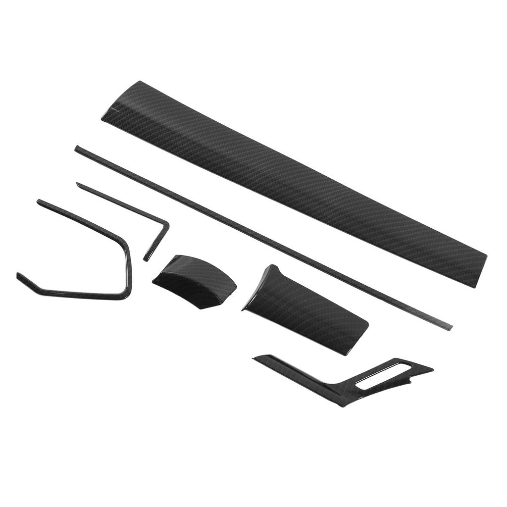 7pcs Car Interior Decoration Trim Kit Carbon Fiber Style Replacement for Civic 2016‑2020