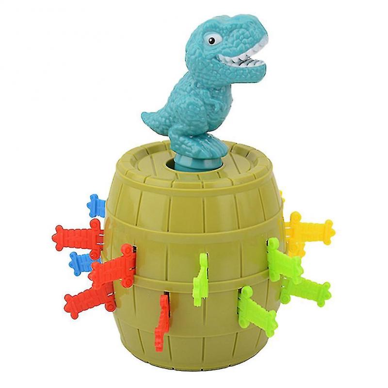 2-4 Players Pop-up Dinosaur Board Game Girl Boy Gift Jumping Dinosaur Buckets Sword Stab Dinosaurs Games For 3-8 Years Old Child