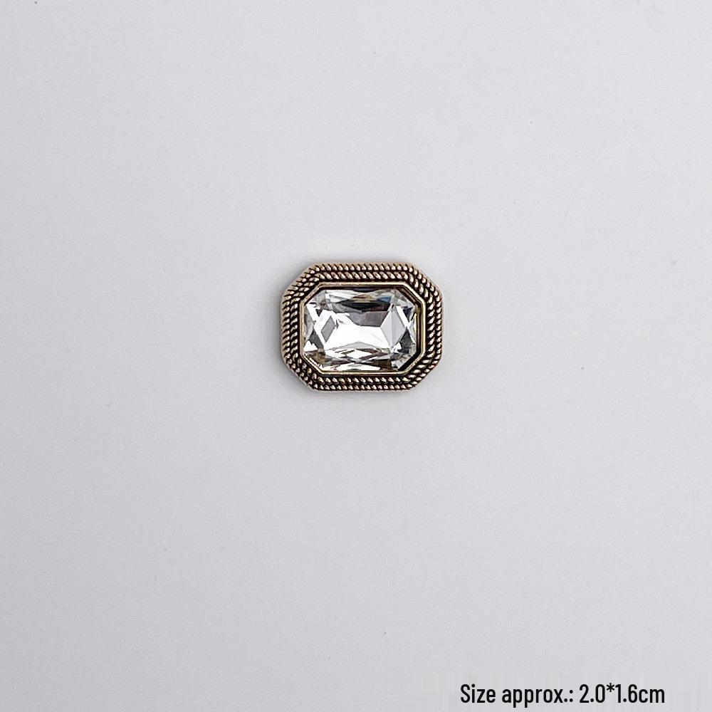 Decor Floare Sabot Aliaj Retro Stras - Catarame DIY High-End