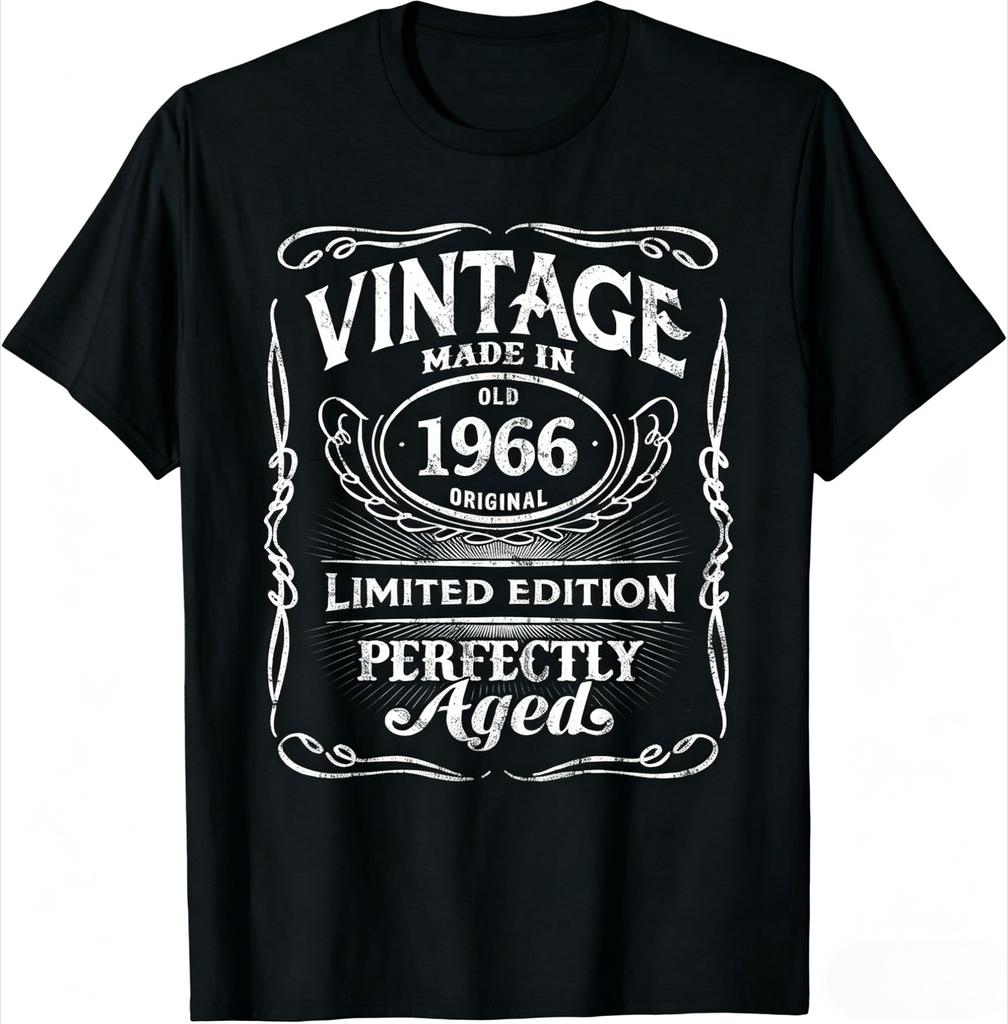 Vintage Legend Born in 1966 59th Birthday Tee 59 Years Old TShirt Printed Graphic T Shirt Unisexs Clothing 2026 Summer T Shirt