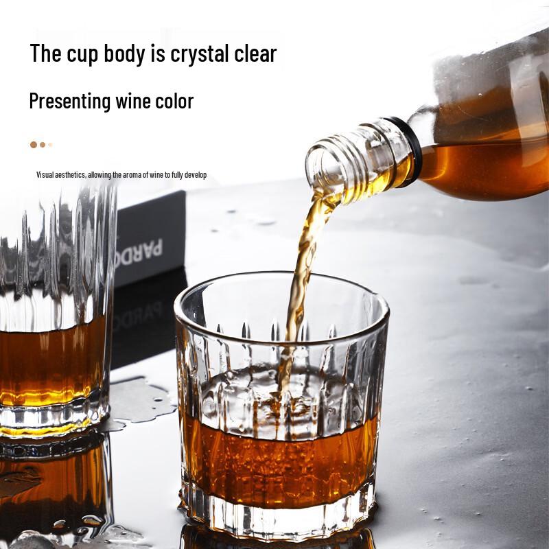 OLOEY Crystal Glass Whiskey Tumbler Set