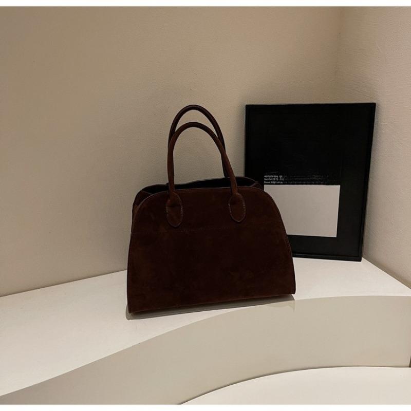 Small-scale Design Fashionable Hand-held Briefcase with Large Capacity, Genuine Leather Texture, Cross-body Bag