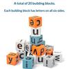 English Word Spelling Cubes Game Set Flash Cards Educational Toy for Kids Early Learning Classroom or Family Fun